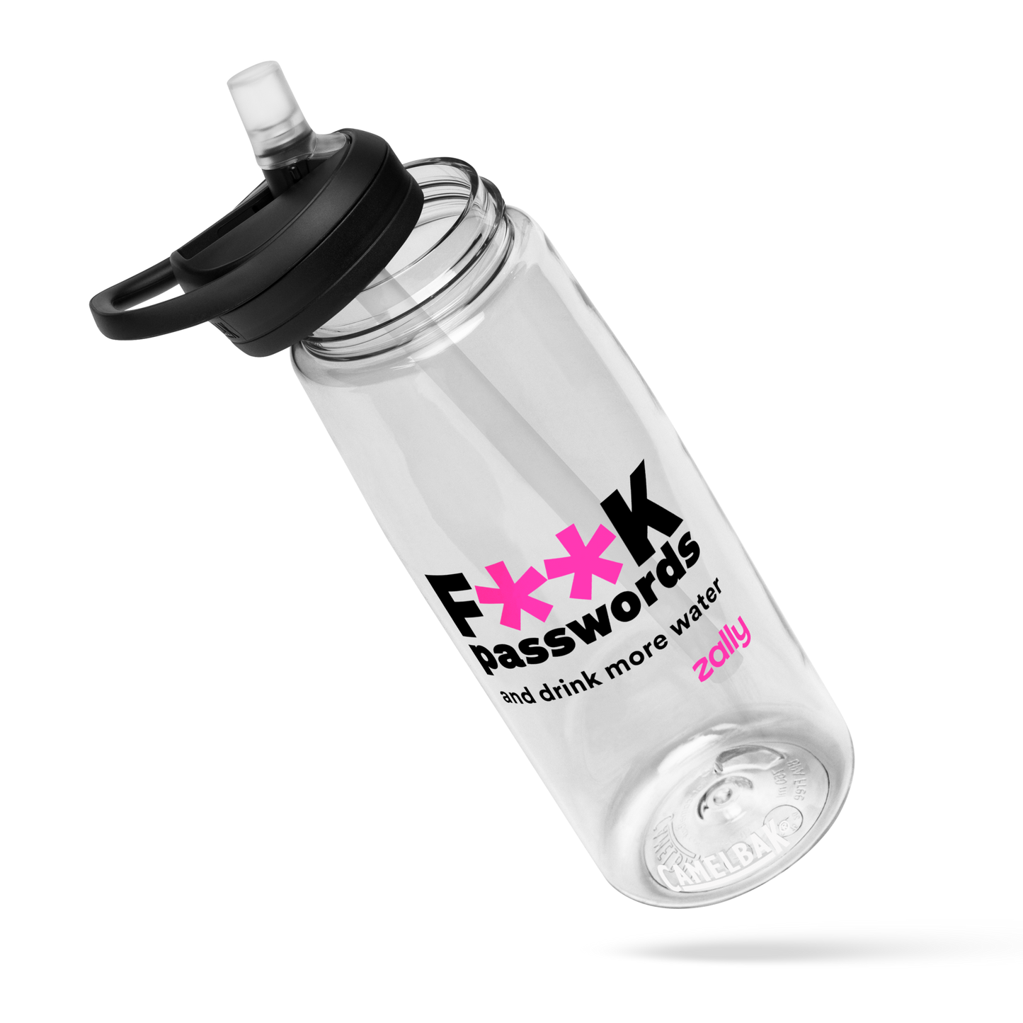 F**K Passwords and Drink More Water Statement Sports water bottle (739 ml)